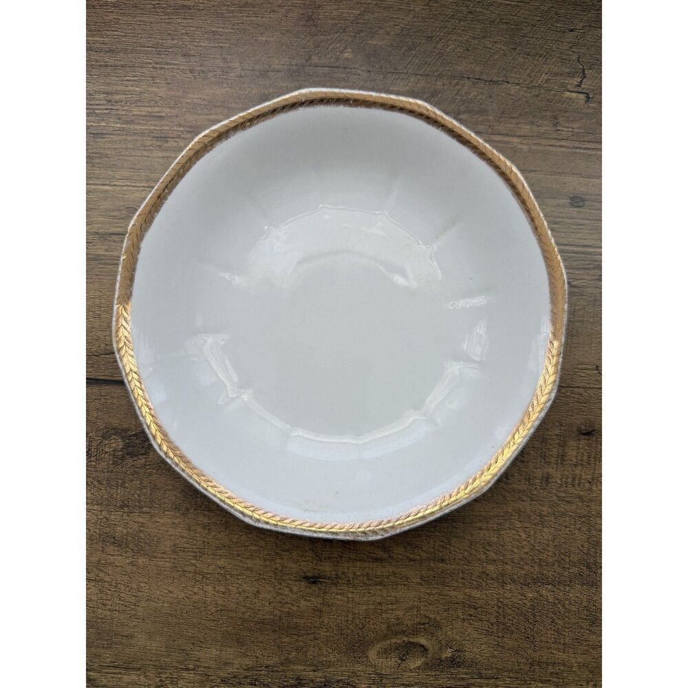 Vintage Le Roi 18K Gold Rim Salad Plate French China Co. USA 1920s